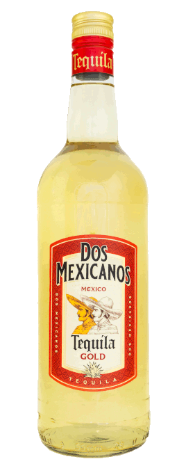 Tequila Dos Mexicanos Gold - 1 Liter - Design 2023