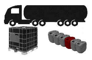 IBC-Tankwagen-Kanister