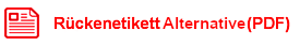 Alternatives Rckenetikett